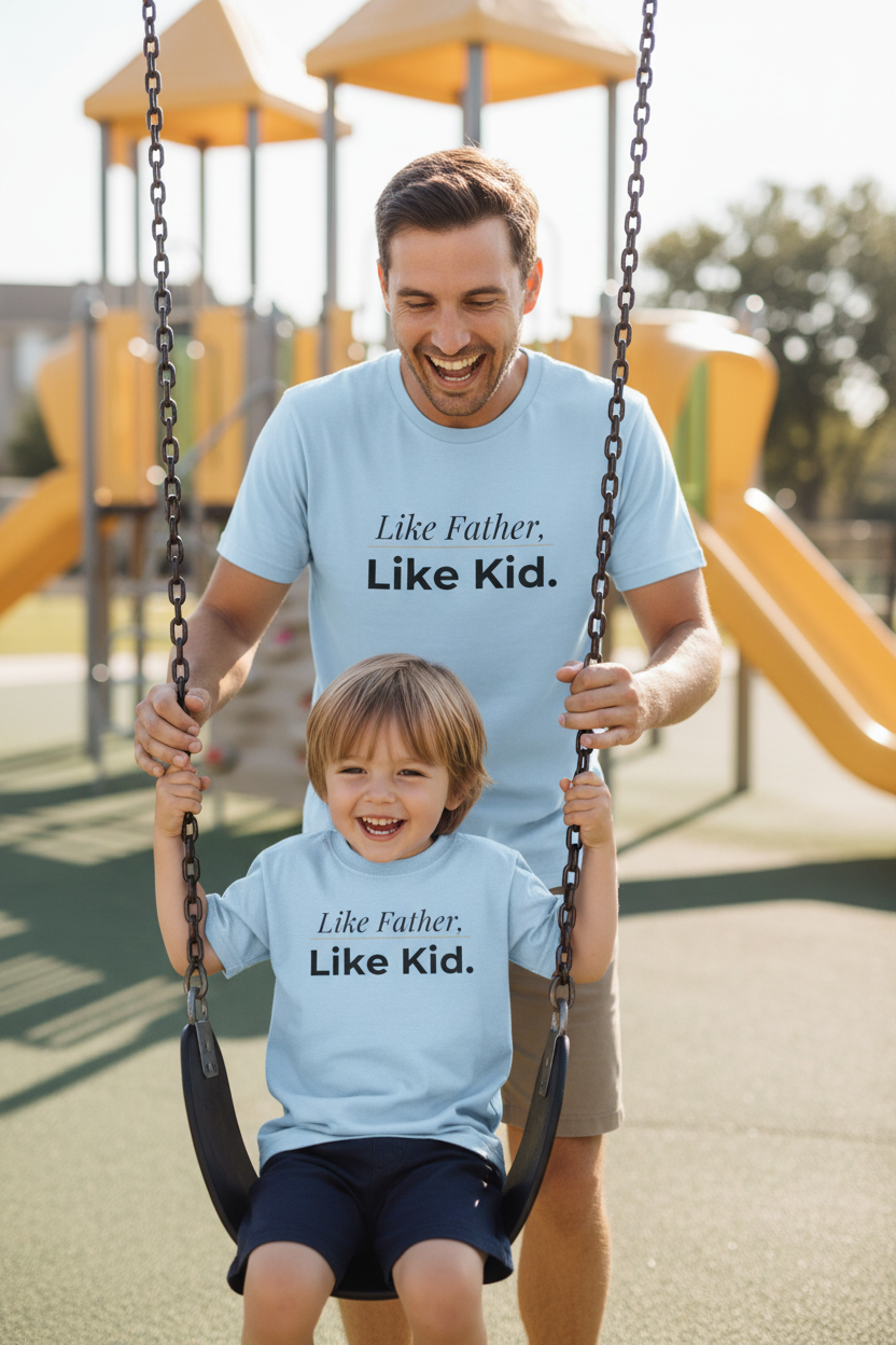 Like Father Like Kid T-Shirt — Father & Child Matching Tee for father