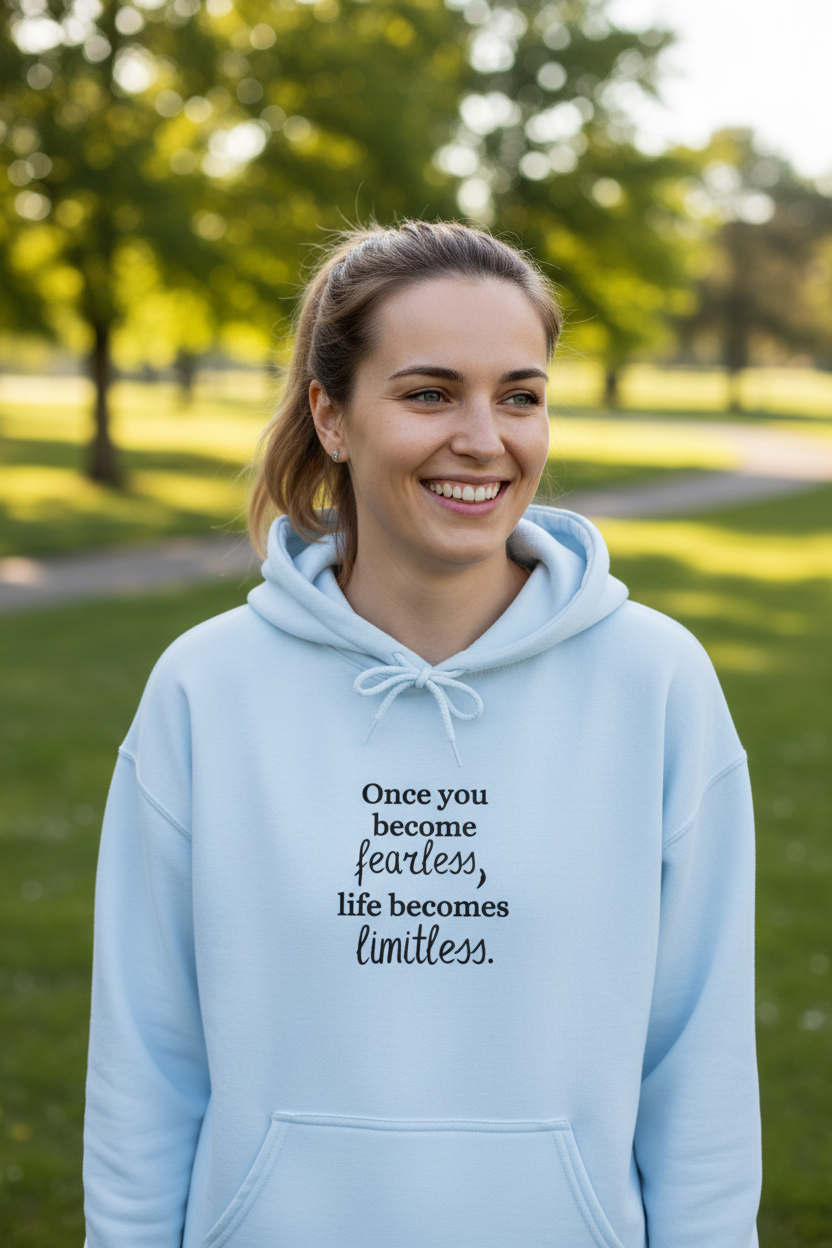 Once You Becomes Fearless, Life Becomes Limitless — Hoodie