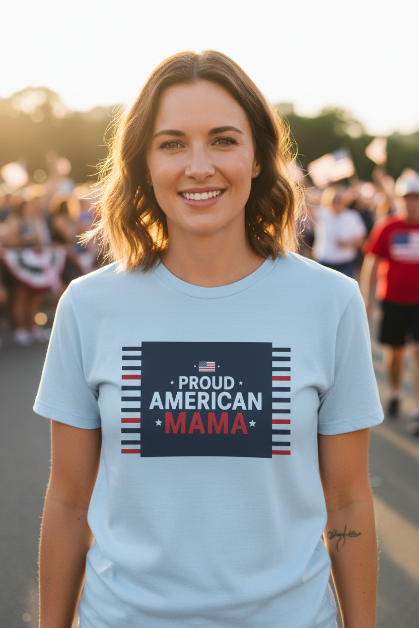 Light Blue - Proud American Mama