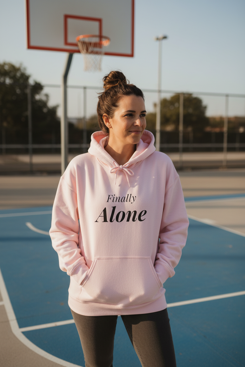 Light Pink Hoodie Lifestyle