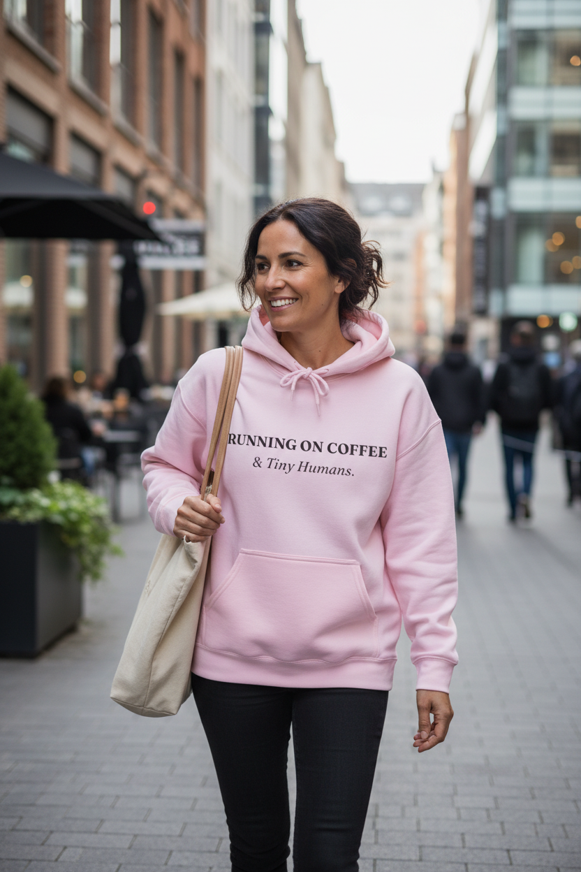 Light Pink Hoodie Lifestyle
