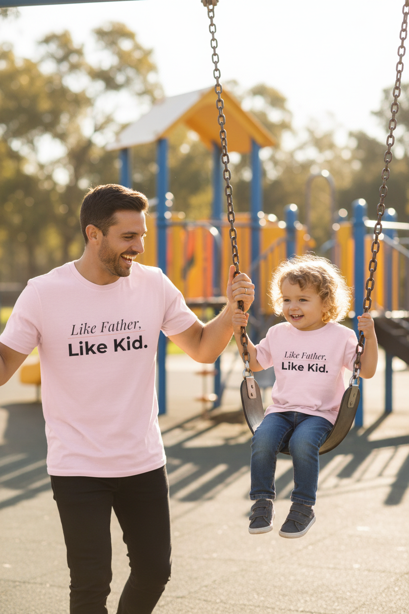 Like Father Like Kid T-Shirt — Father & Child Matching Tee for father