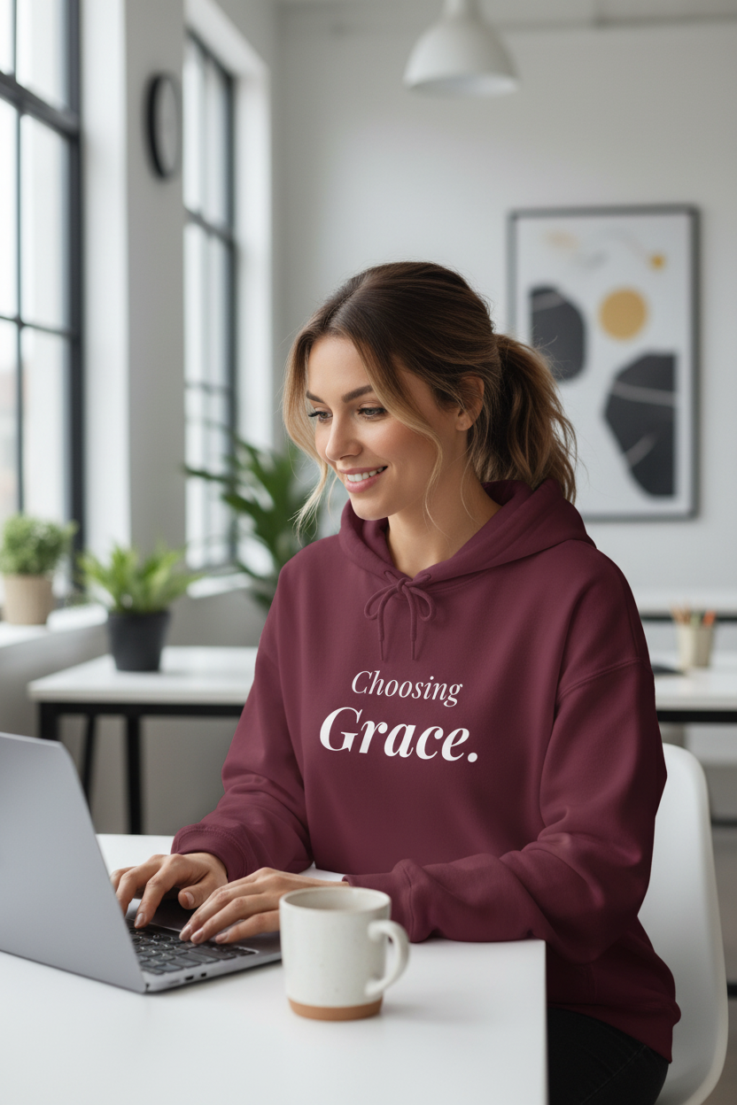 Maroon Hoodie Lifestyle Mockup