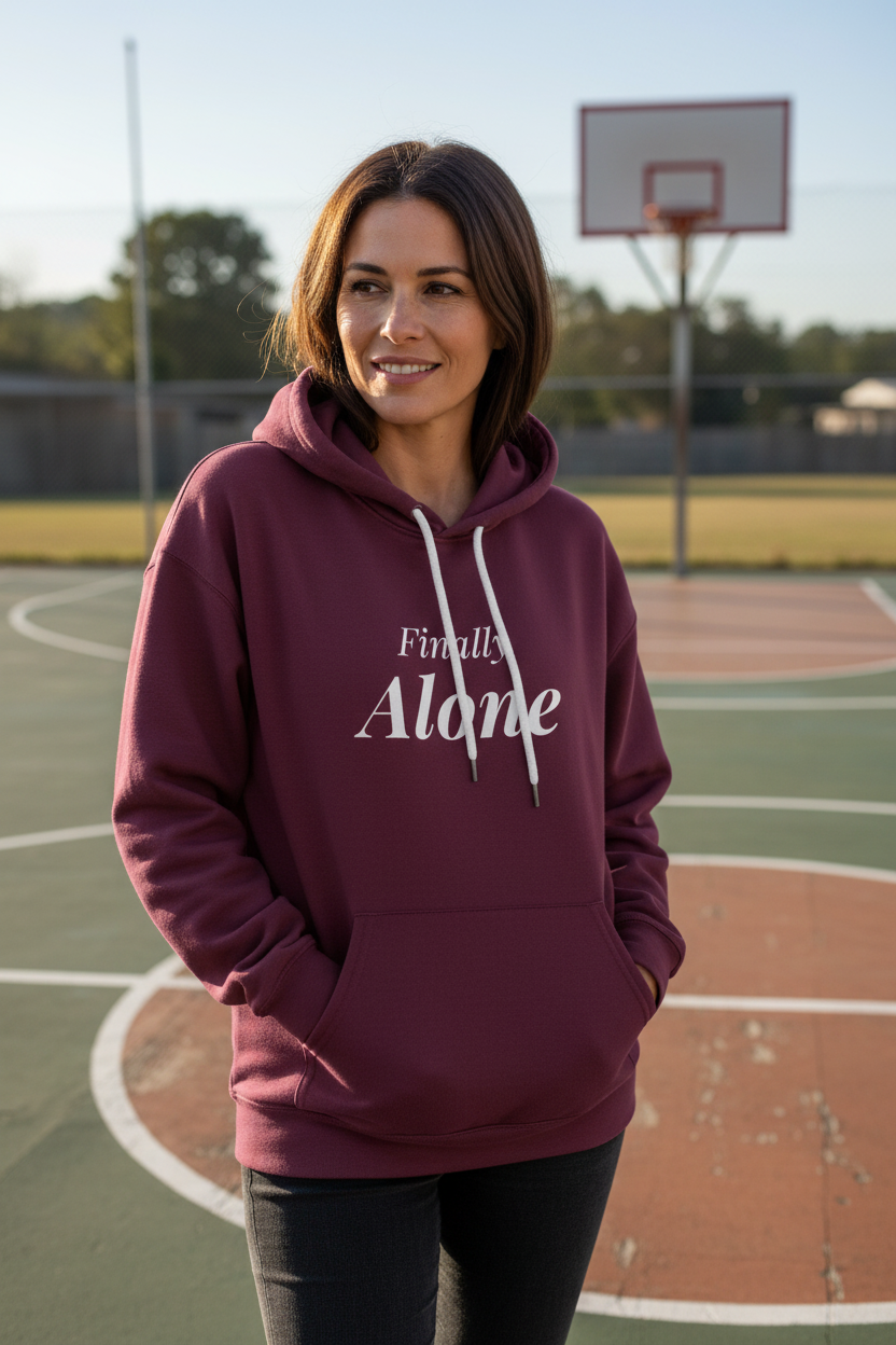 Maroon Hoodie Lifestyle
