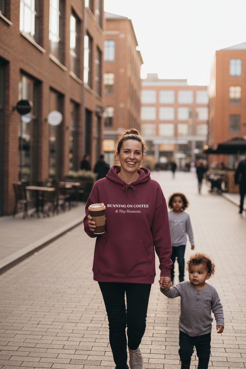 Maroon Hoodie Lifestyle