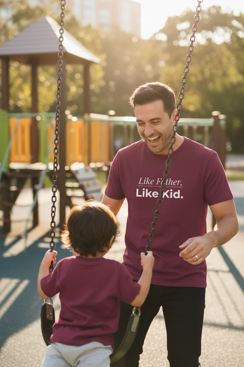 Like Father Like Kid T-Shirt — Father & Child Matching Tee for father