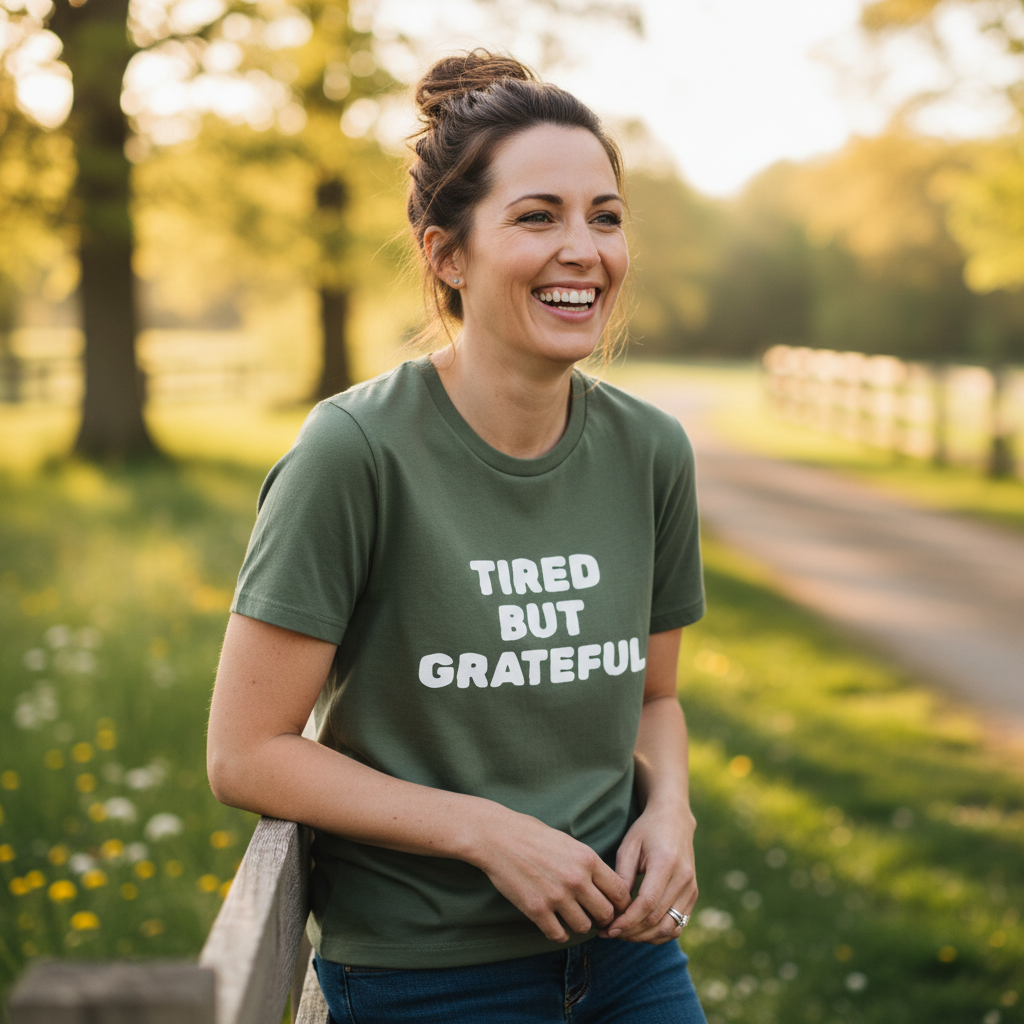 Tired But Grateful — T-Shirt