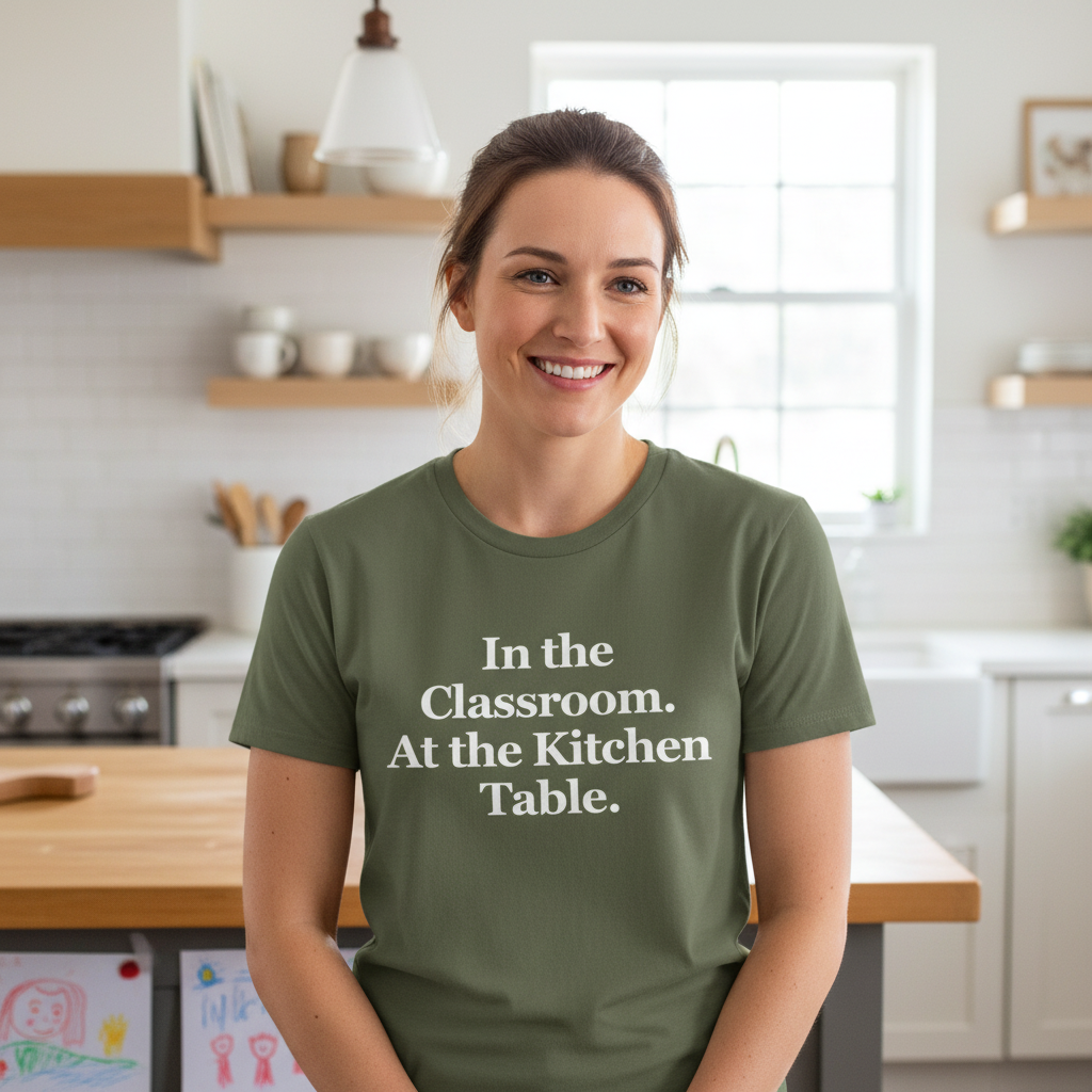 In the Classroom. At the Kitchen Table. — T-Shirt