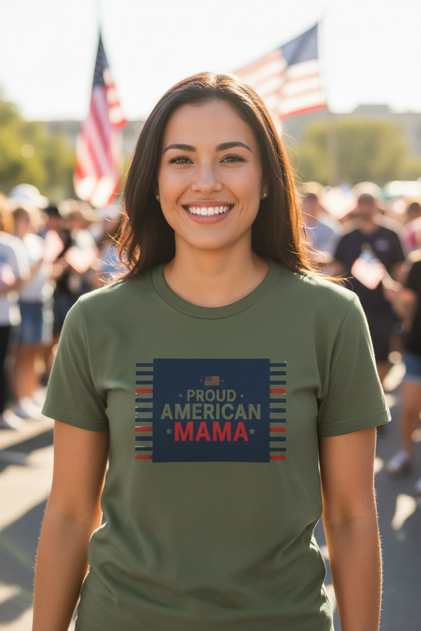 Military Green - Proud American Mama