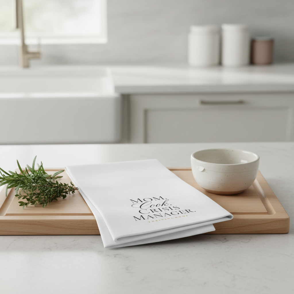 Mom Cook Crisis Manager - Cutting Board Mockup