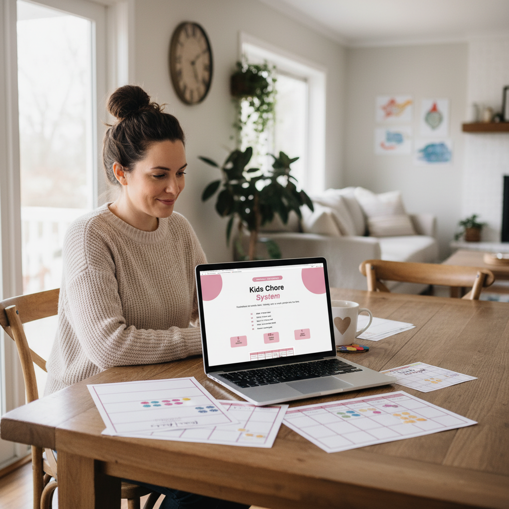 Mom Kitchen Table Mockup