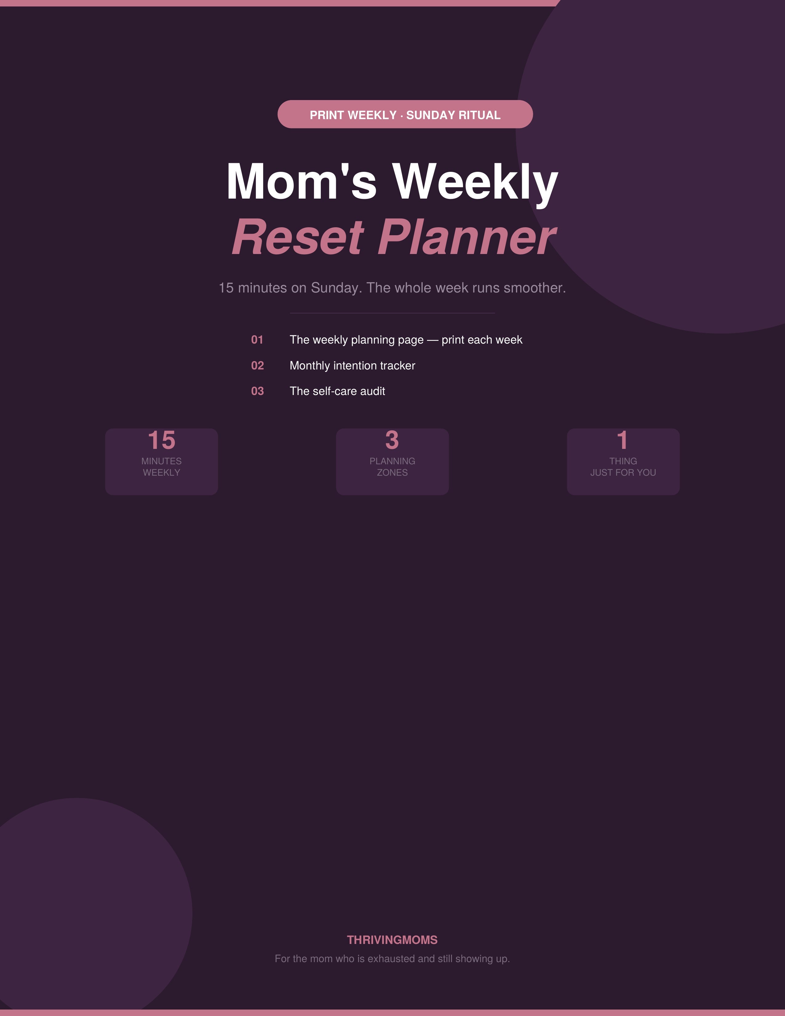 Back-to-School Command Center — Digital Download