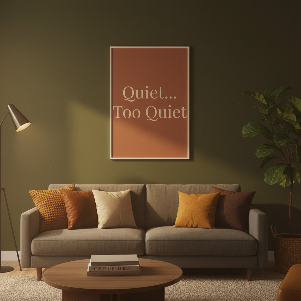 Moody Living Room Mockup - Version 1