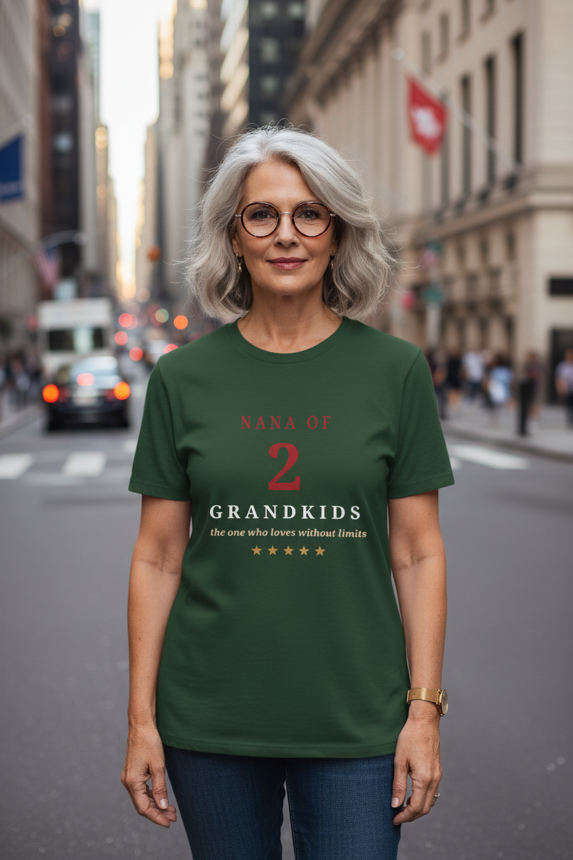 Nana Tee - Forest Green Lifestyle Mockup