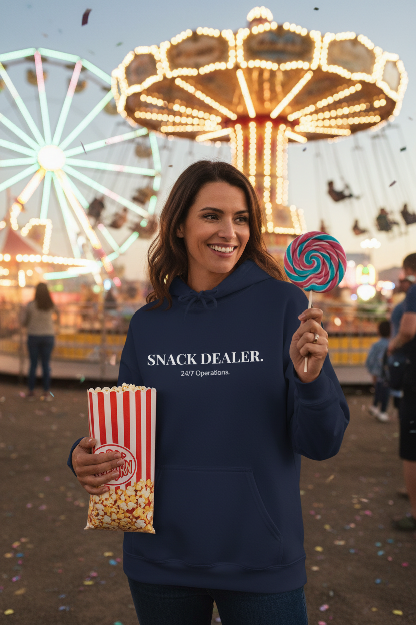 Navy Hoodie Carnival Mockup
