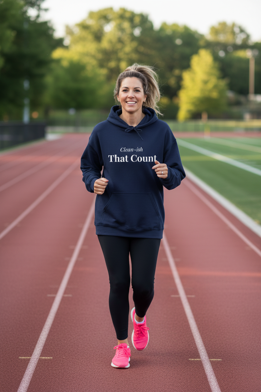 Navy Hoodie Lifestyle Mockup
