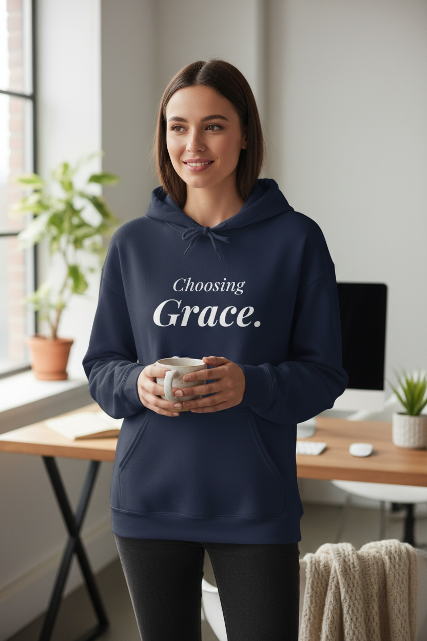 Navy Hoodie Lifestyle Mockup