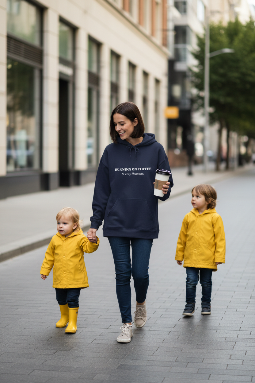 Navy Hoodie Lifestyle