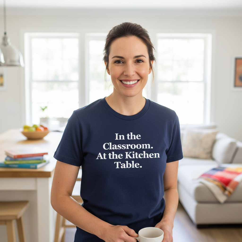 In the Classroom. At the Kitchen Table. — T-Shirt