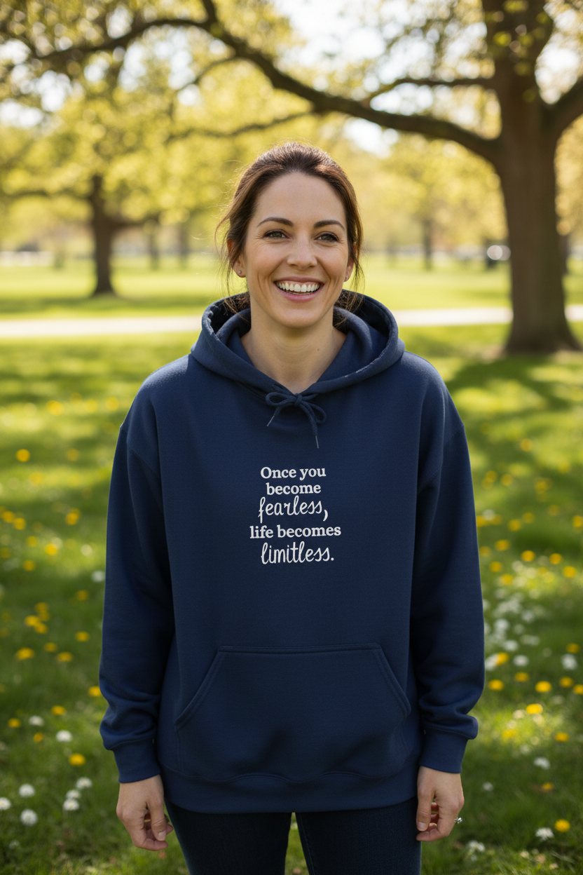 Once You Becomes Fearless, Life Becomes Limitless — Hoodie