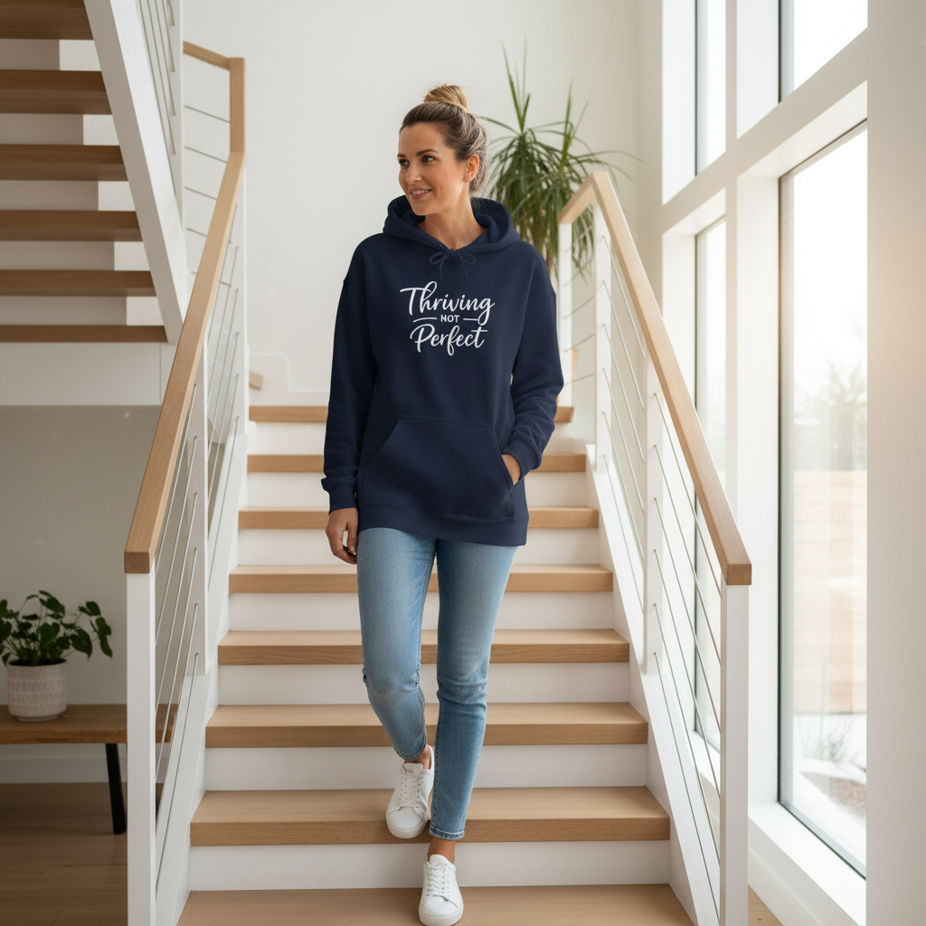 Thriving Not Perfect (Script) — Hoodie