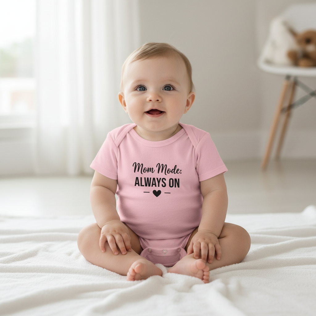 Pink Baby Onesie Lifestyle Mockup