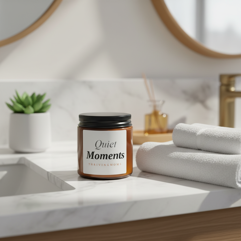 Quiet Moments Candle – Bathroom Countertop