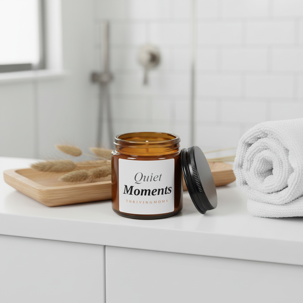 Quiet Moments Candle – Bathroom Shelf