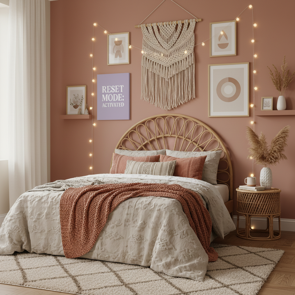 Reset Mode Activated - Boho Bedroom Version 1