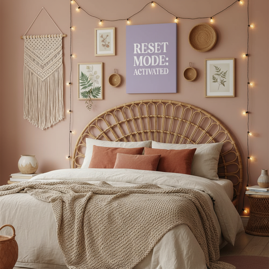 Reset Mode Activated - Boho Bedroom Version 3