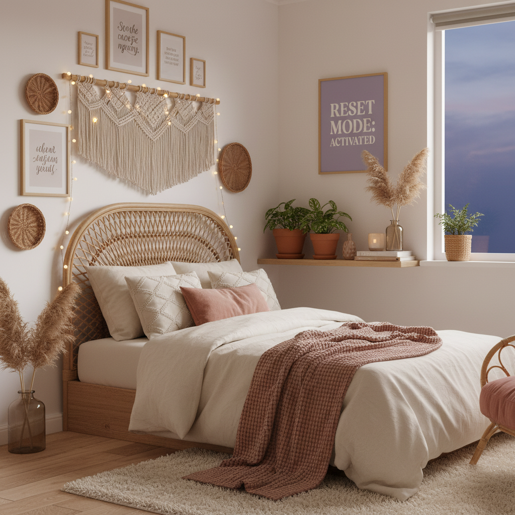 Reset Mode Activated - Boho Bedroom Version 5