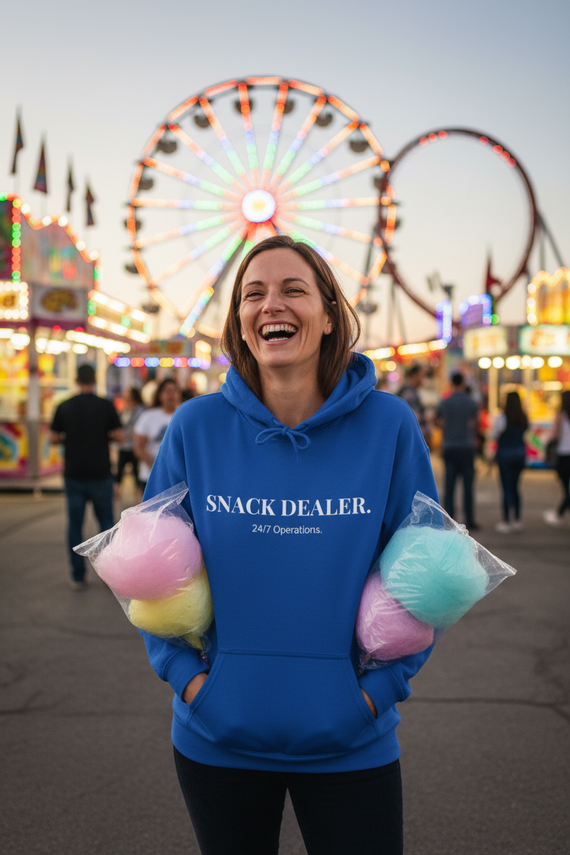 Royal Blue Hoodie Carnival Mockup