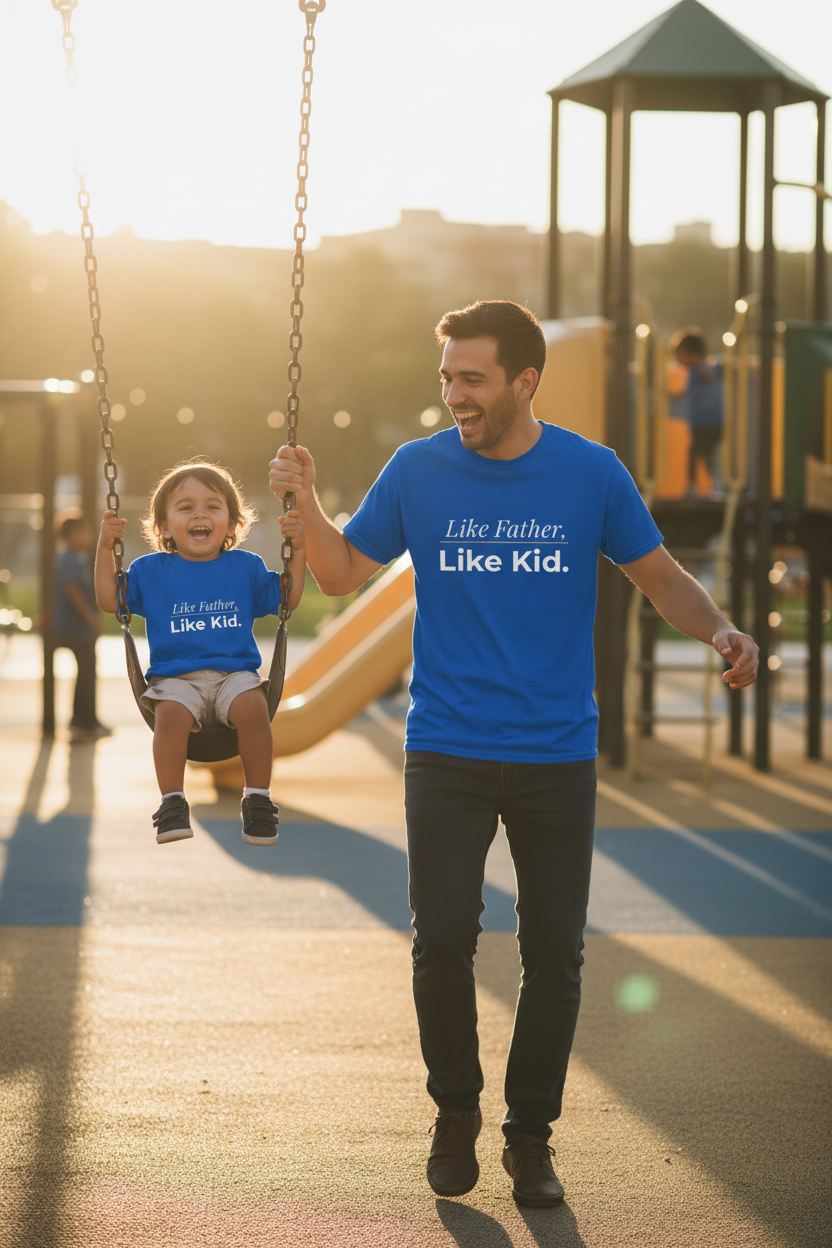 Like Father Like Kid T-Shirt — Father & Child Matching Tee for father