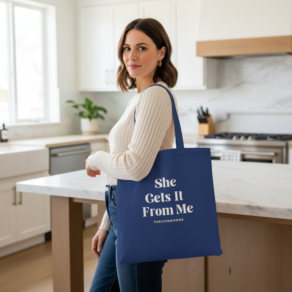 Royal Blue Tote – Kitchen Lifestyle