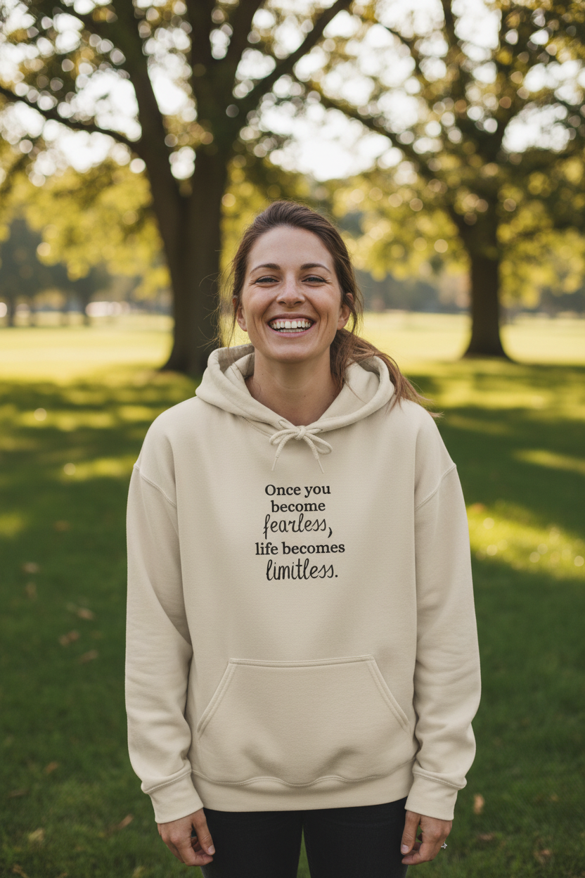 Once You Becomes Fearless, Life Becomes Limitless — Hoodie