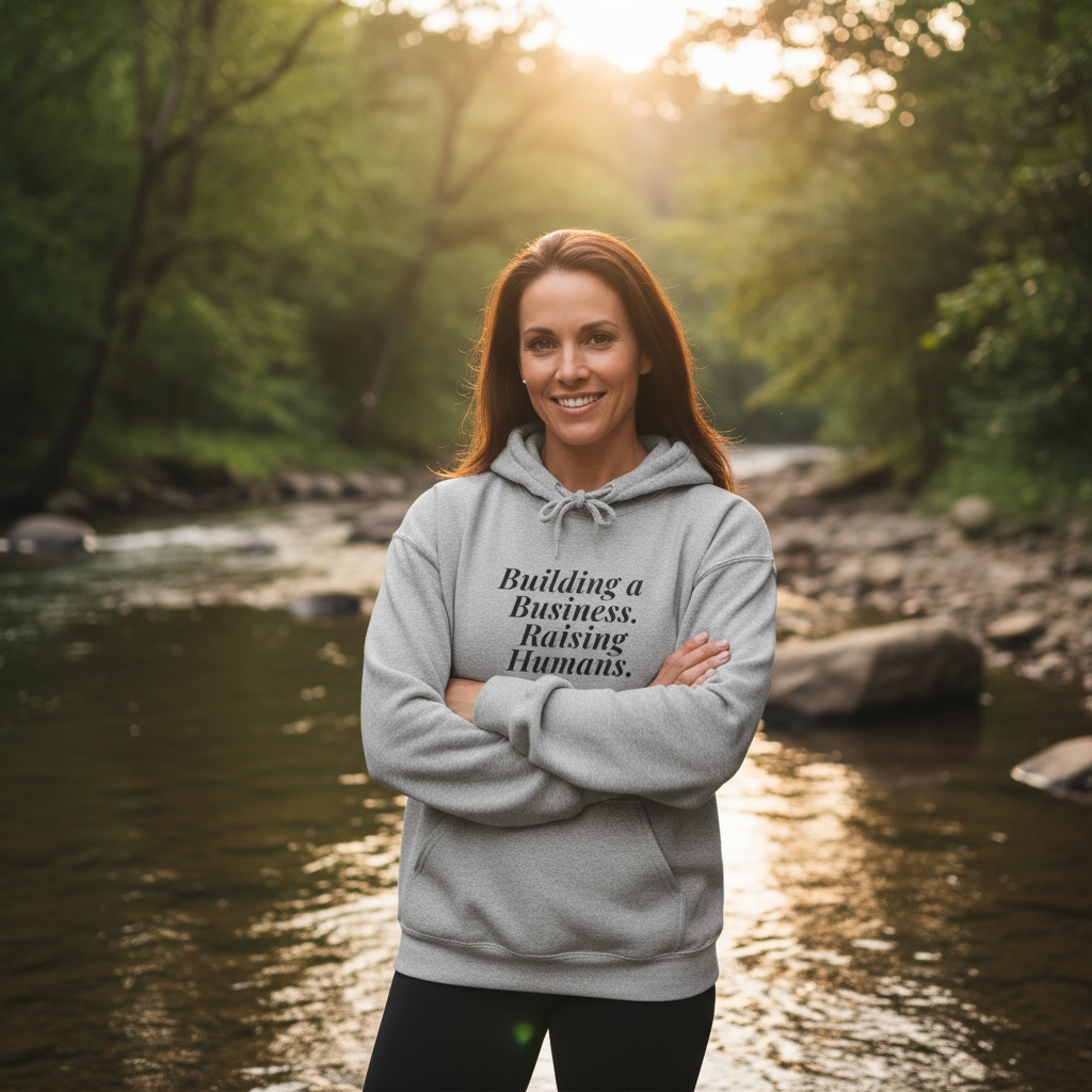 Building a Business. Raising Humans. — Hoodie