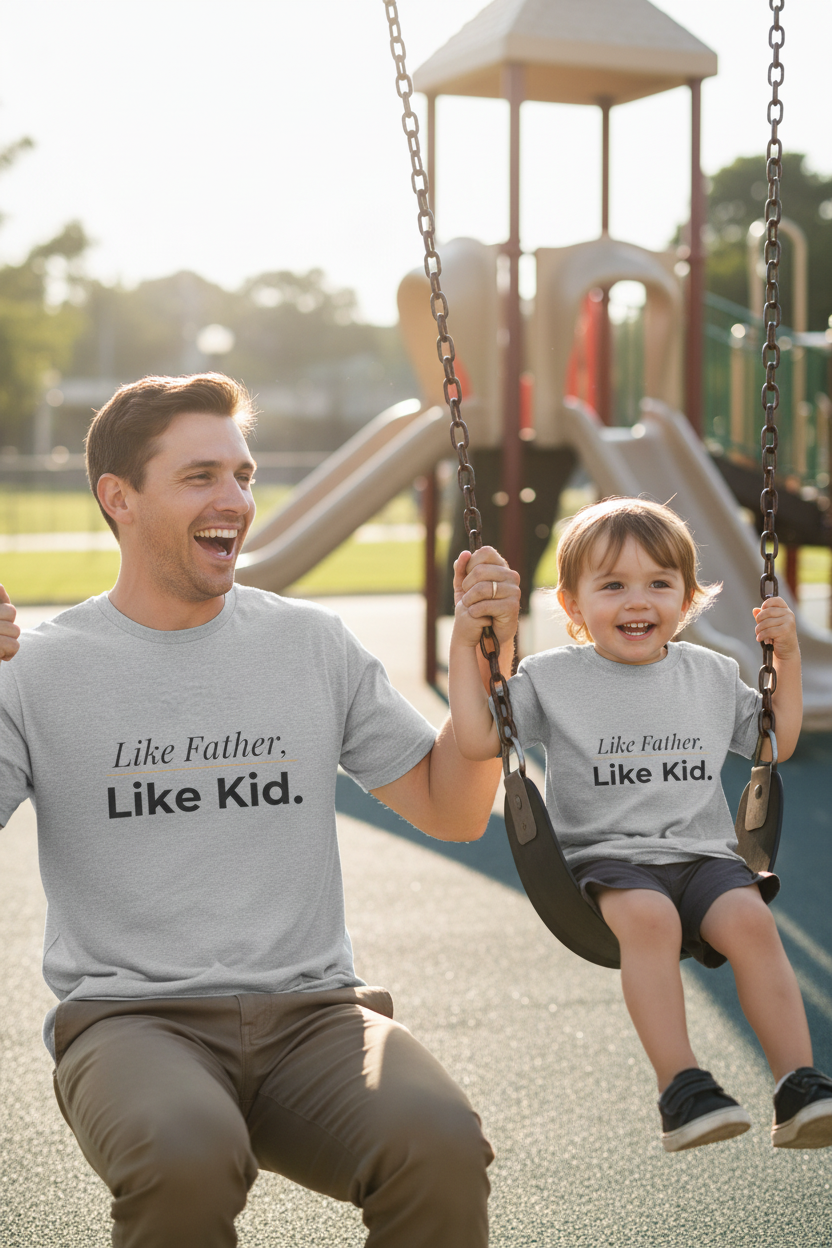 Like Father Like Kid T-Shirt — Father & Child Matching Tee for father