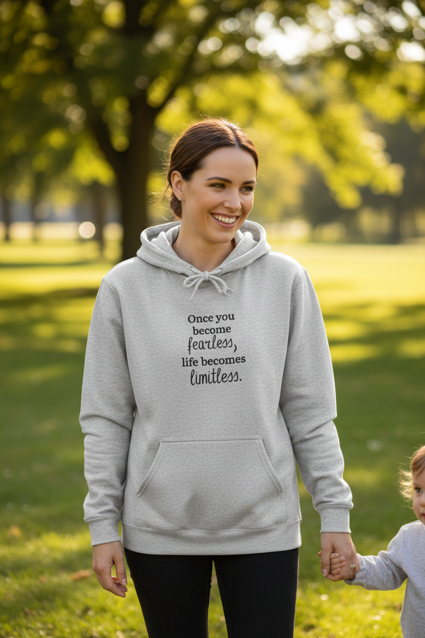 Once You Becomes Fearless, Life Becomes Limitless — Hoodie