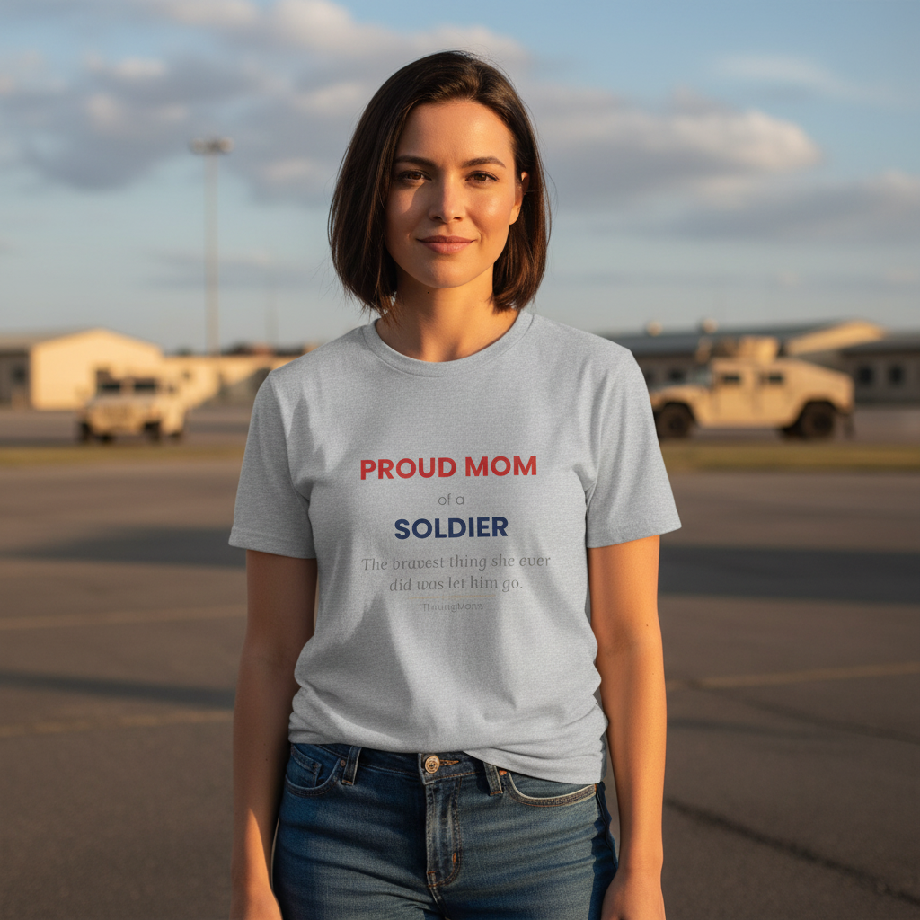 Proud Mom of a Soldier —T-Shirt