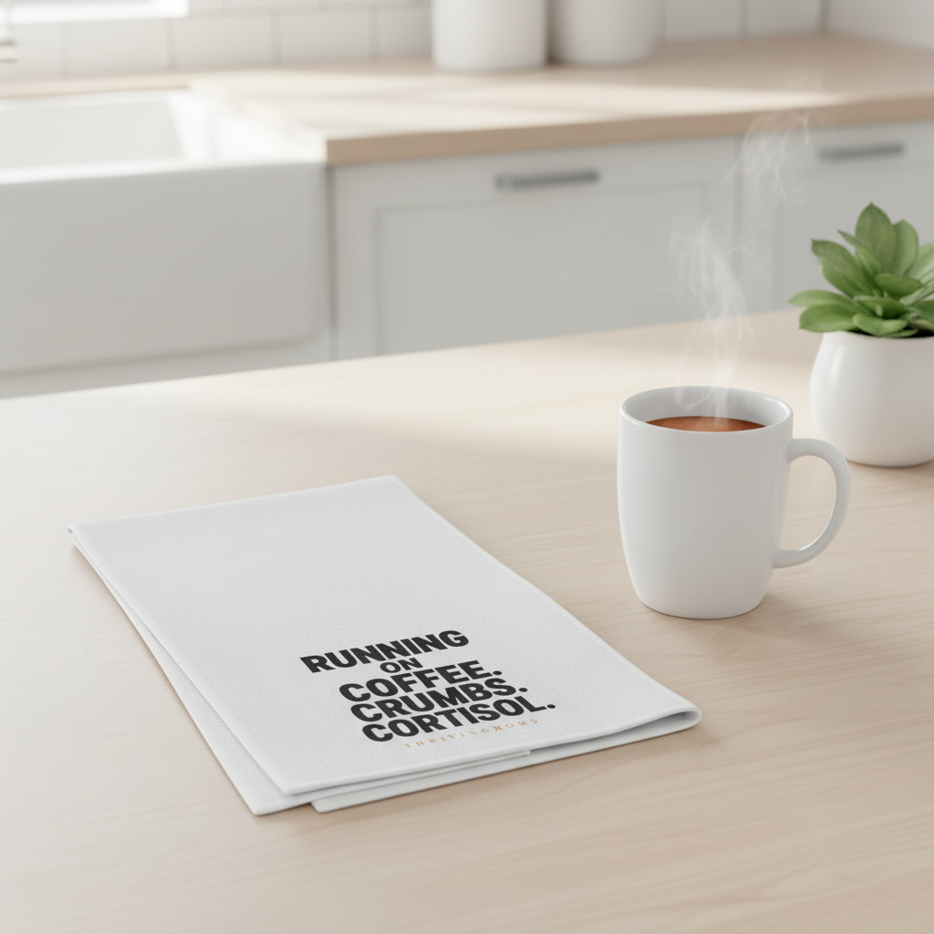 Tea Towel Mockup - Countertop