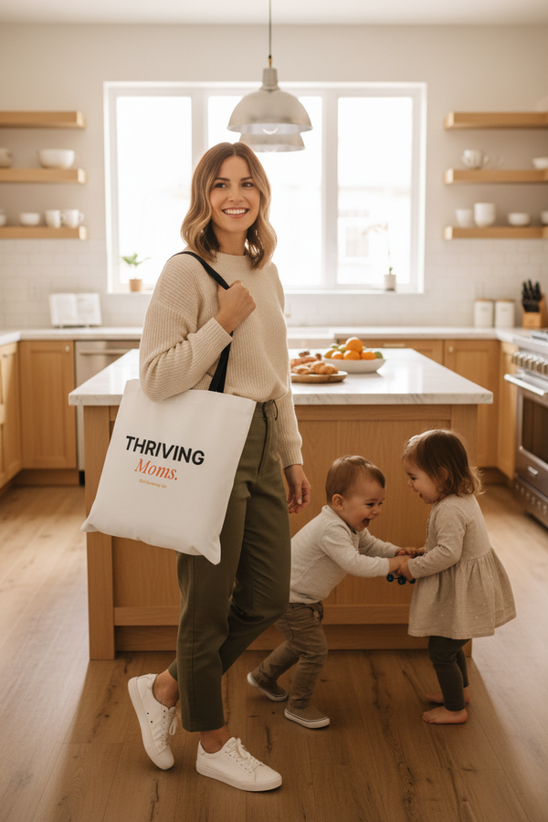 Thriving Moms Tote – Black Straps