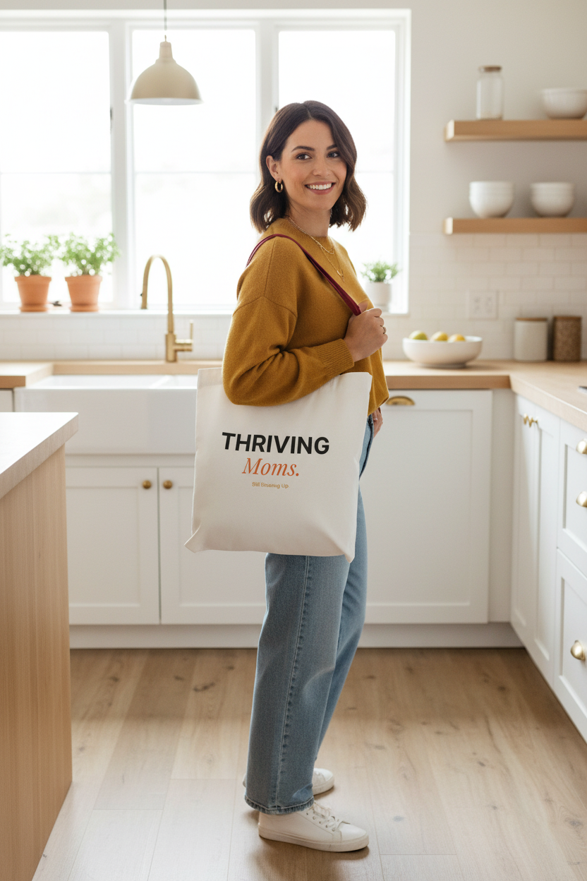Thriving Moms Tote – Red Straps