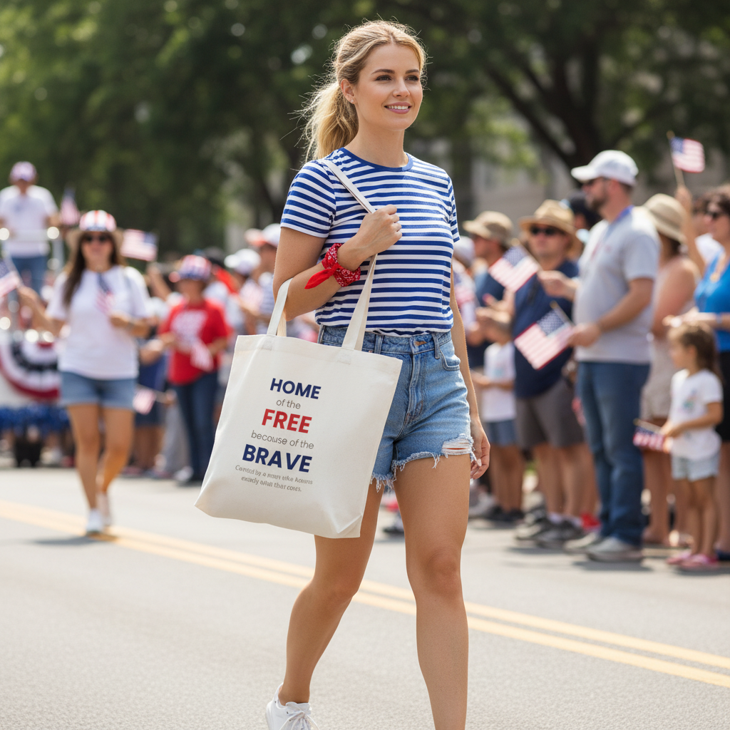 Home of the Free Because of the Brave — Tote Bag