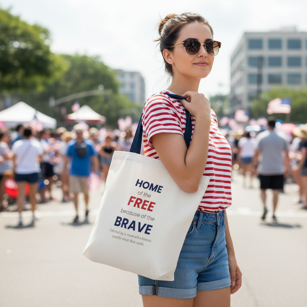 Home of the Free Because of the Brave — Tote Bag