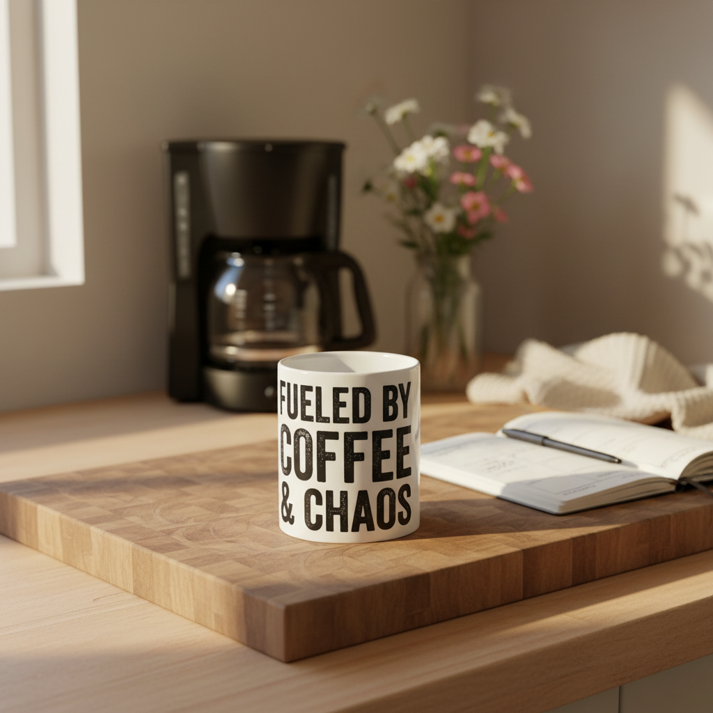 Fueled by Coffee & Chaos — Mug