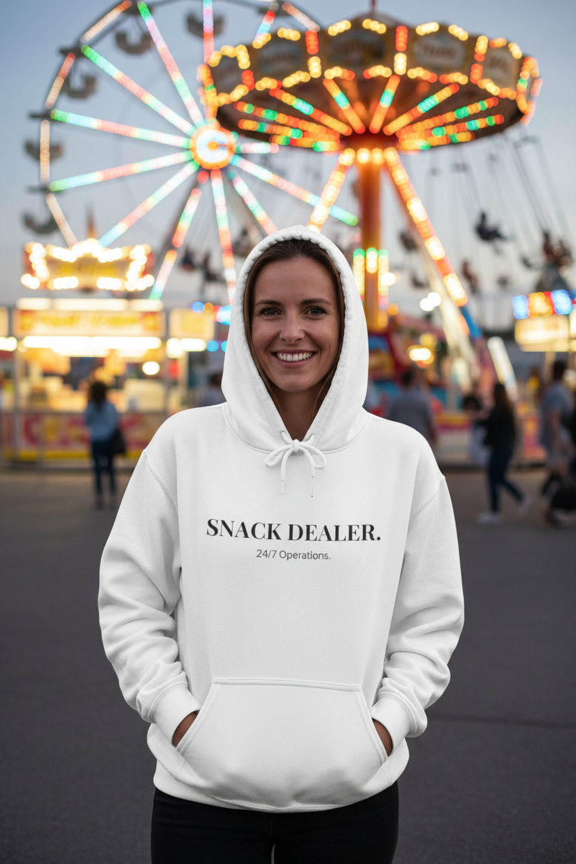 White Hoodie Carnival Mockup