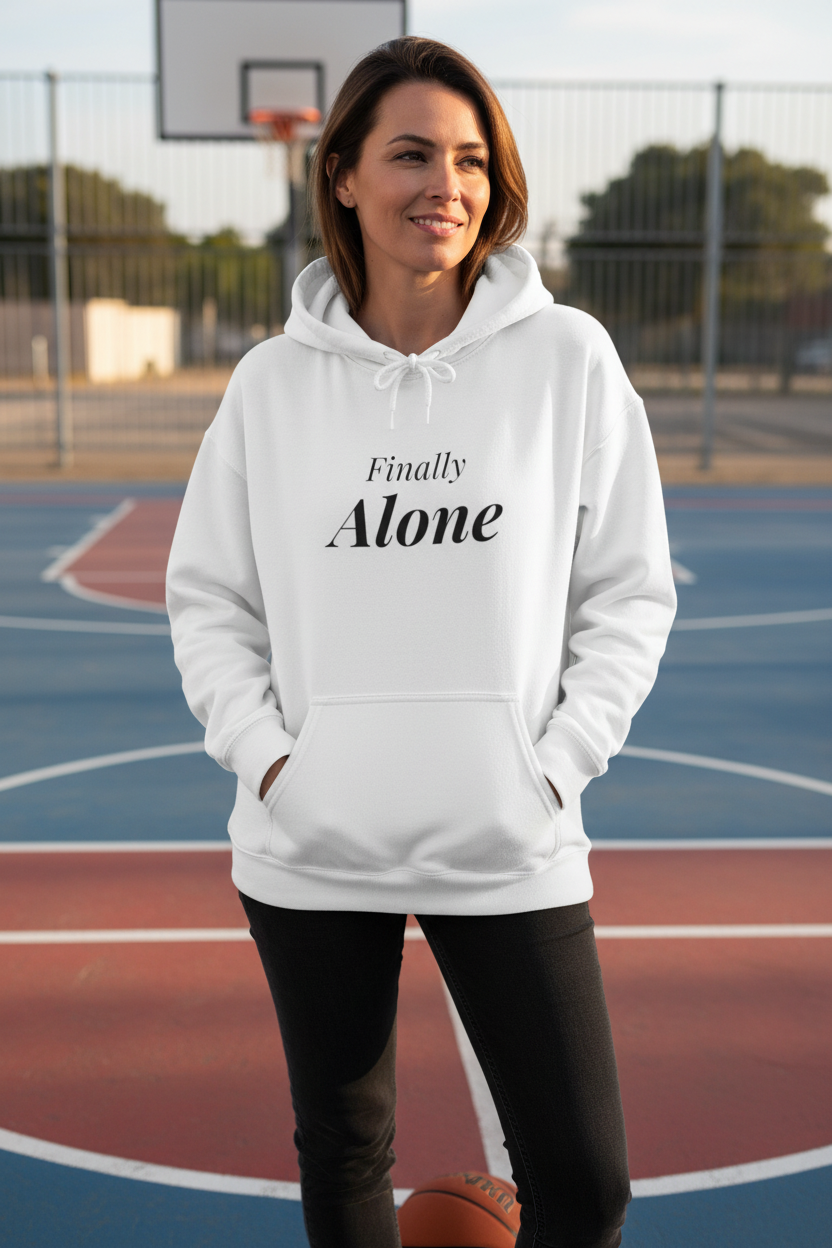 White Hoodie Lifestyle