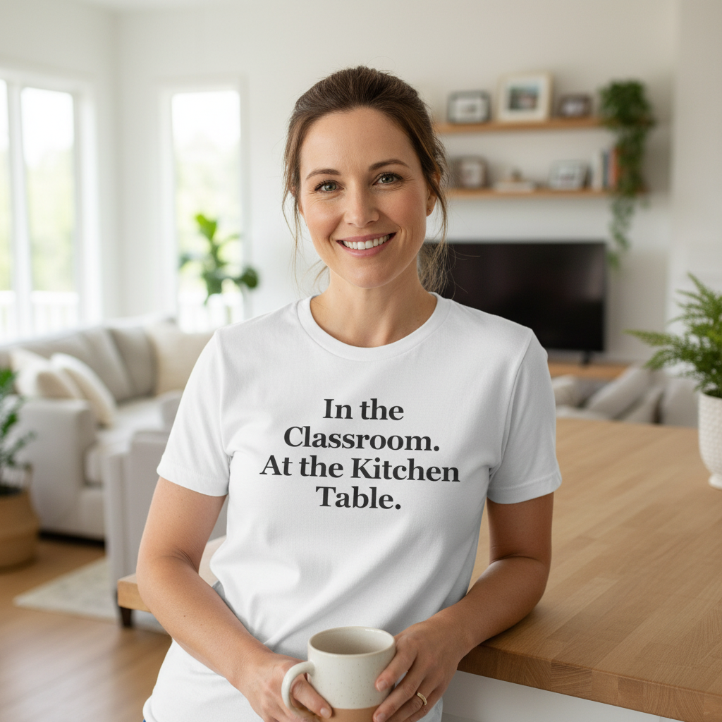 In the Classroom. At the Kitchen Table. — T-Shirt