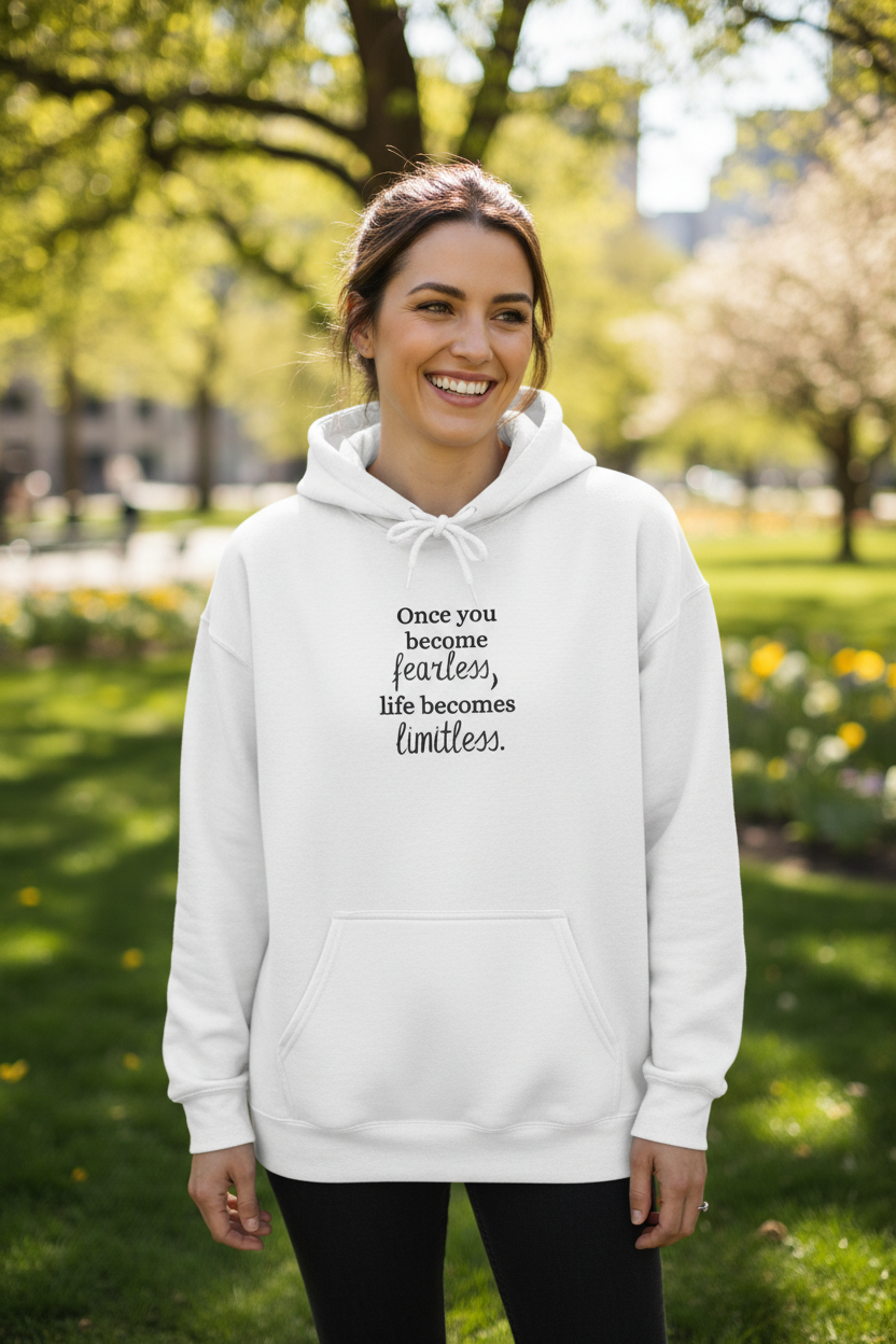 Once You Becomes Fearless, Life Becomes Limitless — Hoodie
