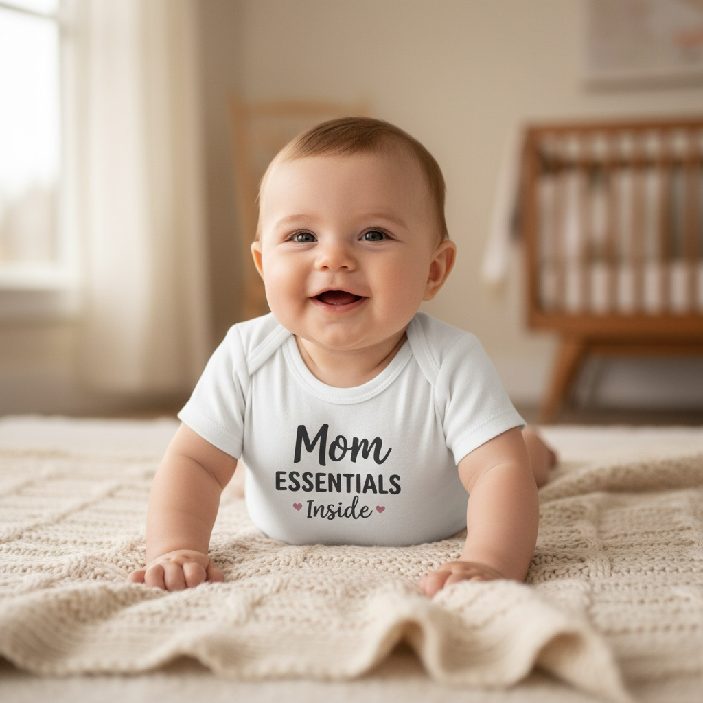 White Onesie Lifestyle Mockup